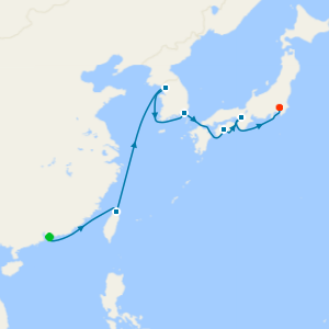 Japan, China & South Korea from Hong Kong