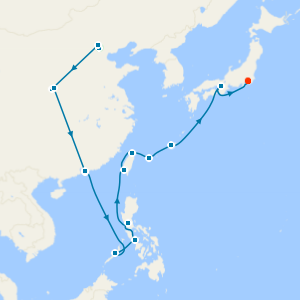 Great Wall, Terracotta Warriors, Hong Kong & Taiwan to Japan