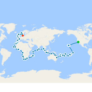 The Three Oceans - 2027 World Cruise from Los Angeles to Copenhagen