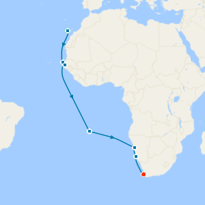 Canary Island, Senegal & Namibia with Gran Canaria and Cape Town Stays