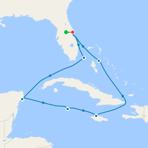 Caribbean from Port Canaveral with Orlando Stay