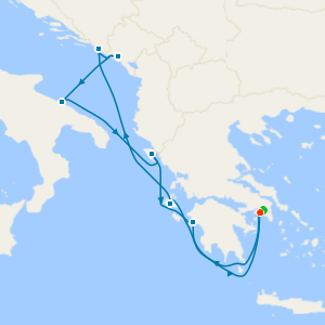 Heavenly Greece, Italy & Croatia from Athens with Stay