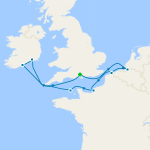 Flemish Masters & Irish Fields from Southampton