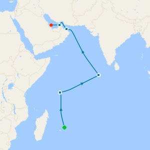 Seychelles to Sands from Port Louis to Doha
