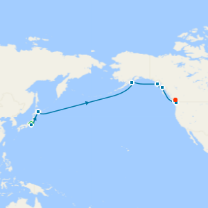 North Pacific Crossing from Tokyo to Vancouver with Stay