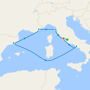 Mediterranean from Rome with Stay