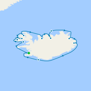 Circumnavigating Iceland & Crossing the Arctic Circle from Reykjavik