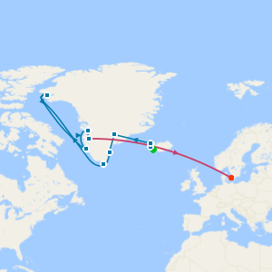 Iceland to Greenland & the Glaciers of Disko Bay from Reykjavik