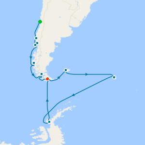 Chilean Fjords, Glaciers & Antarctic Wildlife Explorer from Valparaiso