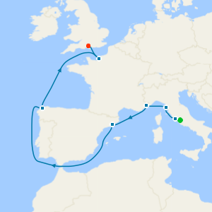 Capital City Kaleidoscope from Rome (Civitavecchia) with Stay