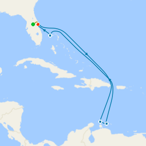 Southern Caribbean from Orlando with Stay