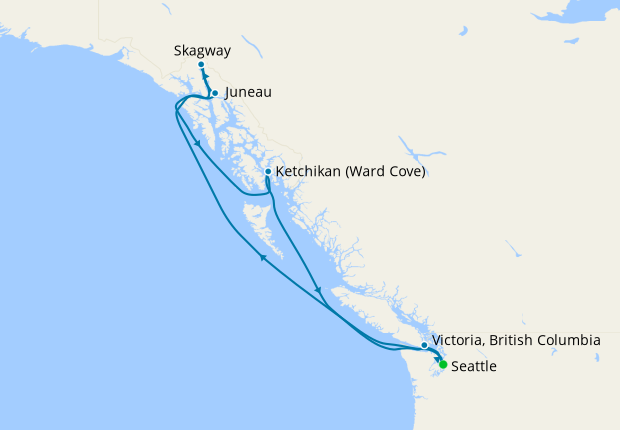 Alaska with Glacier Bay from Seattle, Norwegian Cruise Line, 28th June ...