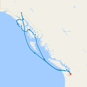 Alaska with Dawes Glacier from Seattle with Stay