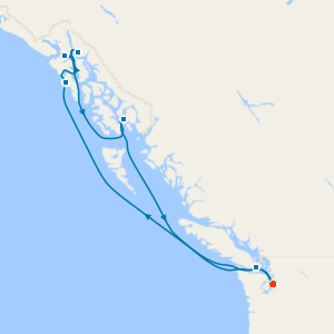 Alaska with Dawes Glacier from Seattle with Stay