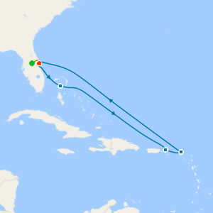 Eastern Caribbean & Perfect Day from Orlando with 7nt Stay and Car Hire