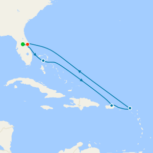 Eastern Caribbean & Perfect Day from Orlando with 7nt Stay & Car Hire