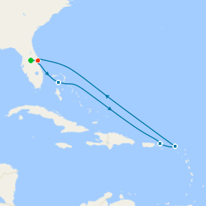 Eastern Caribbean & Perfect Day from Orlando with 7nt Stay & Car Hire