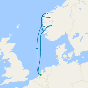 Norwegian Fjords with Nordfjord from Rotterdam