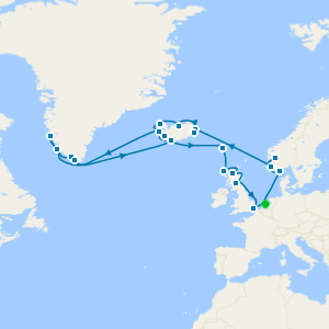 Scandinavian Solar Eclipse with Greenland & Scotland from Rotterdam