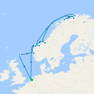 Arctic Circle and North Cape cruise from Rotterdam