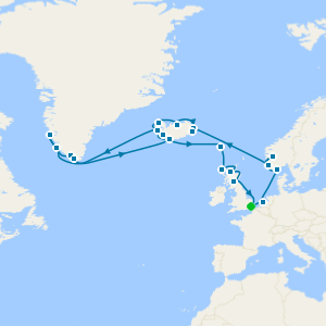 Scandinavian Solar Eclipse with Greenland & Scotland from Dover