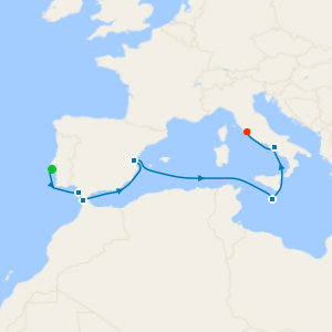 Western Mediterranean: Spain, Malta & Italy from Lisbon