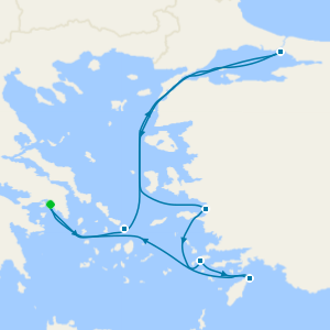 Adriatic Antiquities: Greek Isles and Istanbul cruise from Piraeus (Athens)