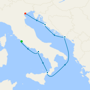 Southern Italy, Adriatic & Venice from Rome