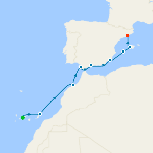 Canary Islands & Spanish Coast from Tenerife