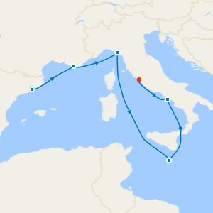 Mediterranean Nights from Barcelona with Stay