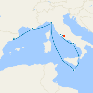 Mediterranean Nights from Barcelona with Stays