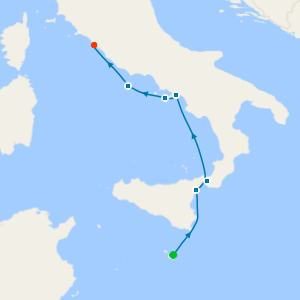 Southern Italy & the Tyrrhenian Isles from Valletta