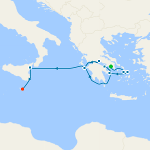 Enchanting Greece, Sicily & Malta from Athens