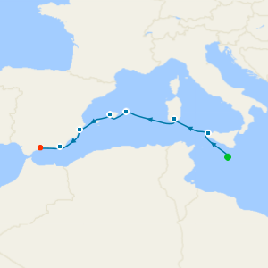 Southern Italy & Spain Wine Voyage from Valletta