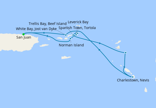 Map of the cruise map