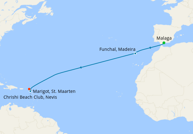 Map of the cruise map
