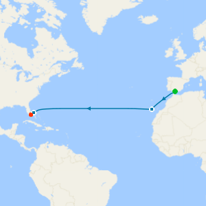 Transatlantic from Malaga to Miami