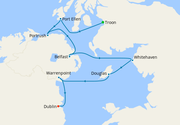 Map of the cruise map