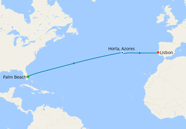 Map of the cruise map