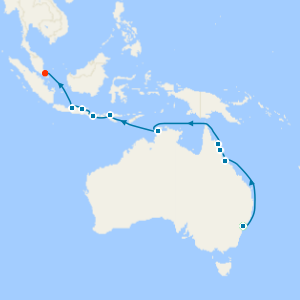 Northern Australia & Indonesia fr. Sydney to Singapore with Stay