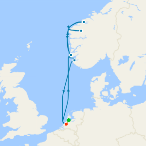 Norwegian Fjords with Nordfjord from Rotterdam with Amsterdam Stay