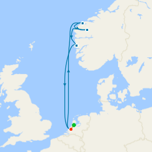 Norwegian Fjords with Nordfjord from Rotterdam with Amsterdam Stay