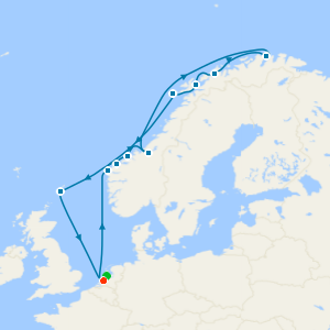 Arctic Circle & North Cape from Rotterdam with Amsterdam Stay