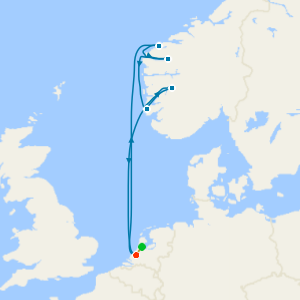 Norwegian Fjords with Nordfjord from Rotterdam with Amsterdam Stay