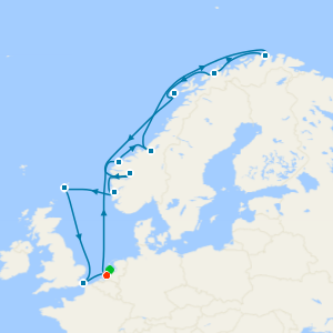 Arctic Circle Crossing from Rotterdam with Amsterdam Stay