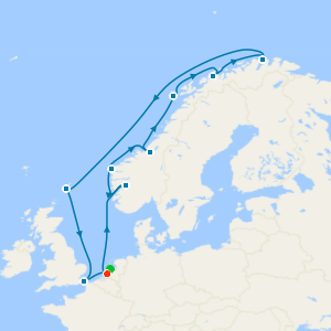 Arctic Circle Crossing from Rotterdam with Amsterdam Stay