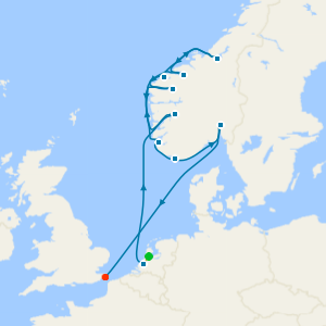 Fjords of Norway from Rotterdam to Dover with Amsterdam Stay