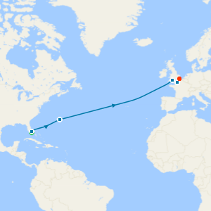 Cultural Crossing to Dover with Miami Beach Stay