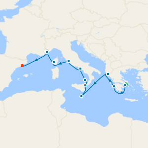 Mediterranean Splendor: Greece, Italy & Provence from Athens with Stay
