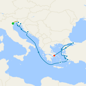 Adriatic Allure: Croatia, Greek Isles & Istanbul with Venice and Athens Stays